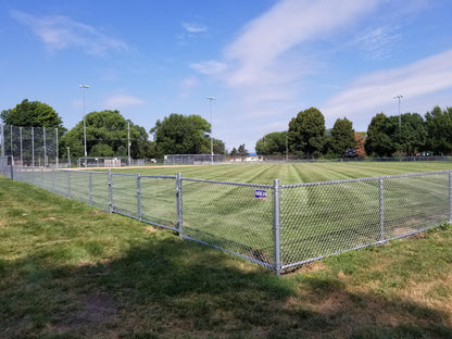 4-1/2" Galvanized Steel Terminal Cap for Chain Link Fences