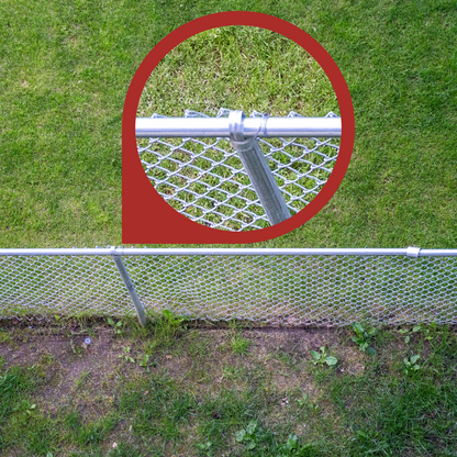 2" x 1-3/8" Galvanized Steel Line Top for Chain Link Fences