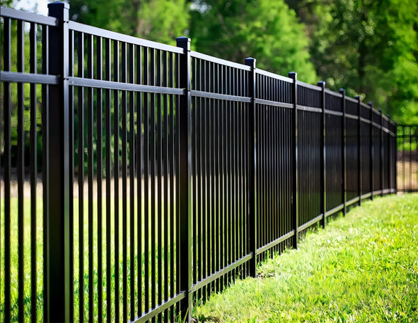 [Price Per Foot] 4' tall Ornamental Aluminum Flat Top Fence