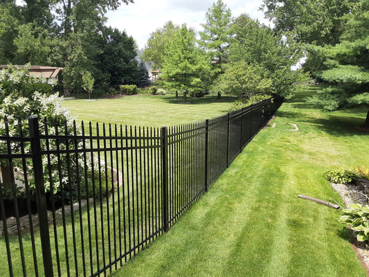 [Price Per Foot] 6' tall Ornamental Steel Spear Top Fence