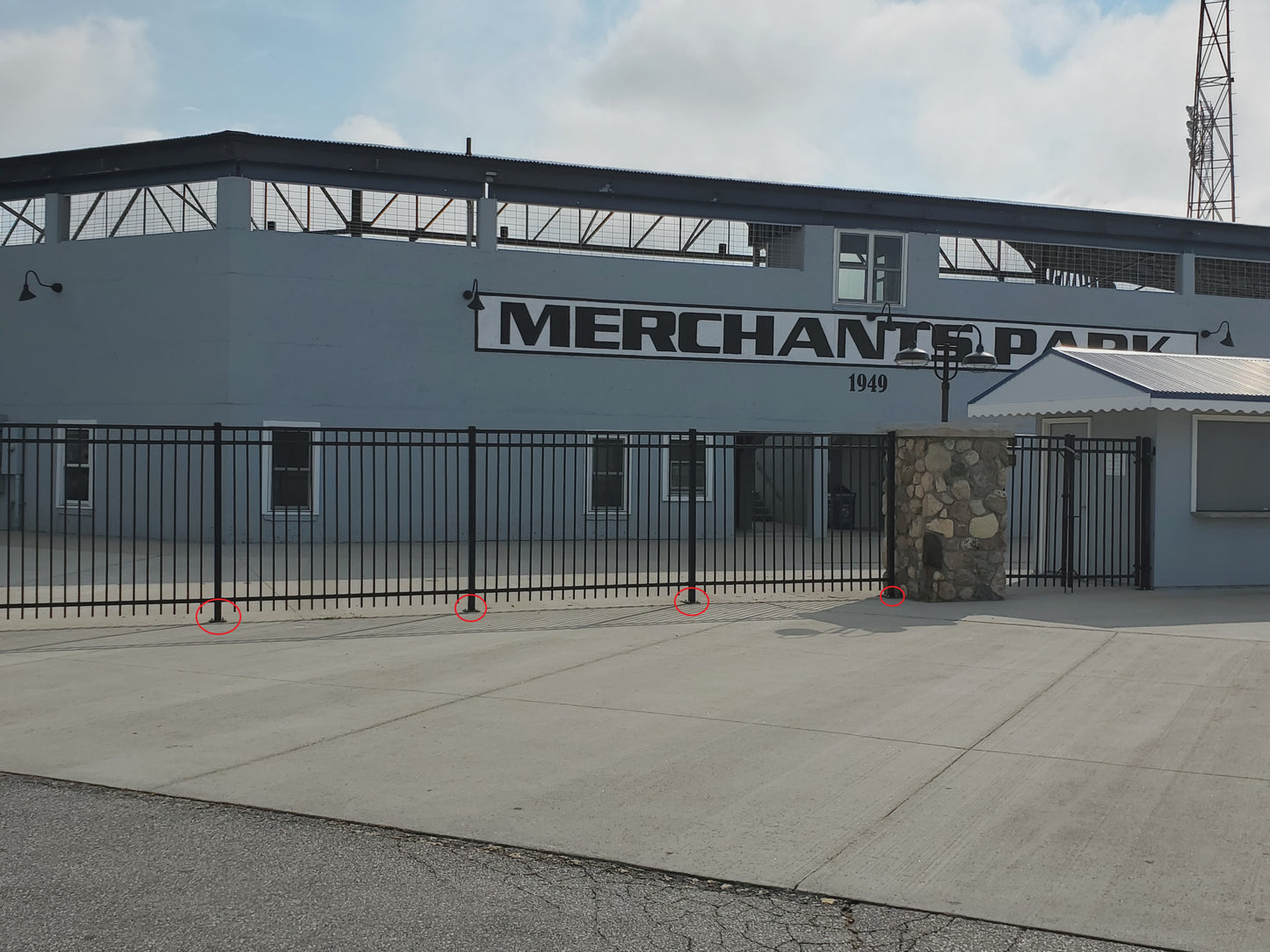 4" Sq. x 1/4" Galvanized Steel Plate for Plated Posts Fences