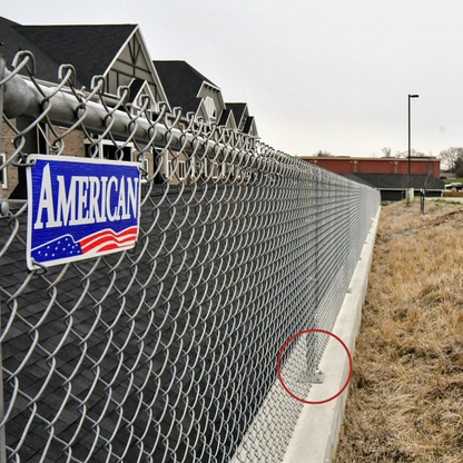 8" Sq. x 3/8" Galvanized Steel Plate for Plated Posts Fences