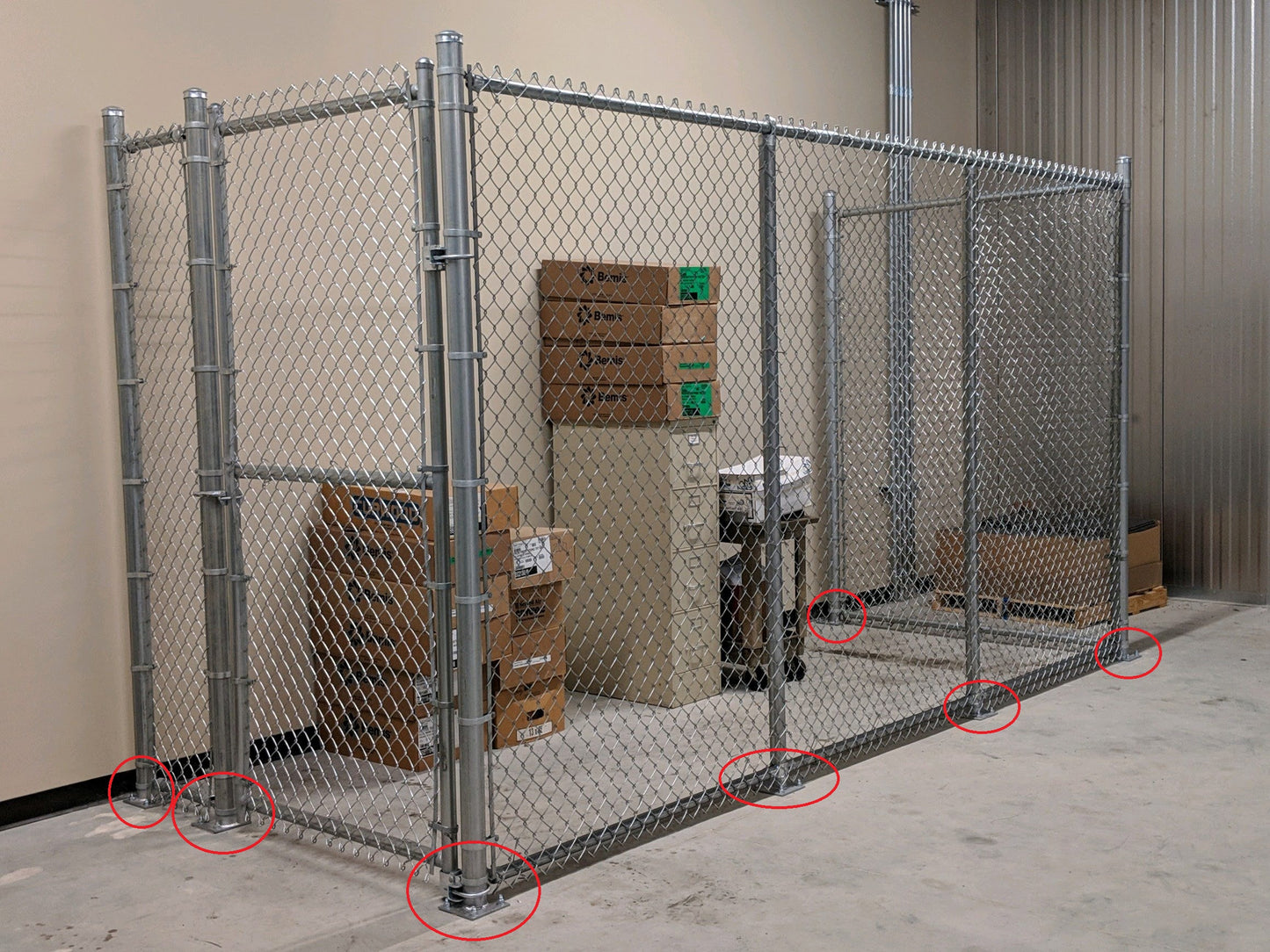 8" Sq. x 3/8" Galvanized Steel Plate for Plated Posts Fences