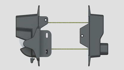 Keystone® 2 Gate Latch – Two-Sided (Nylon) for Vinyl, Ornamental or Wood Fences