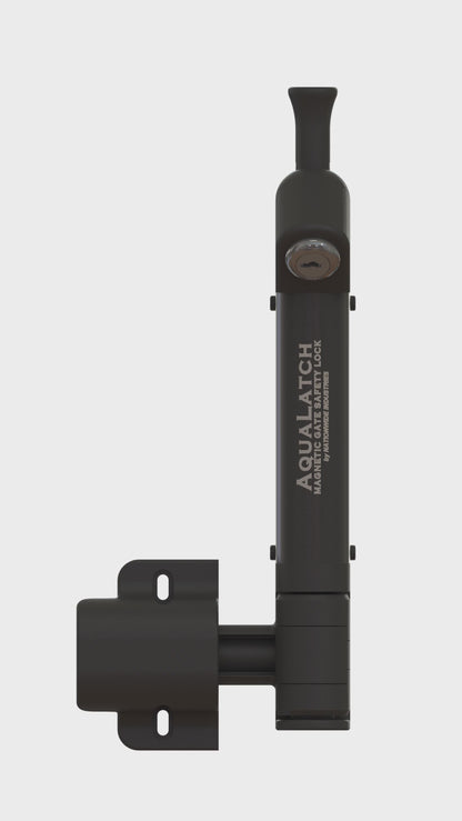 AquaLatch® Magnetic Pool Safety Gate Latch for Ornamental Steel/Iron or Vinyl Fences