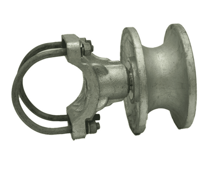 4" x 2-1/2" Steel Cantilever Roller for Chain Link Cantilever Gates