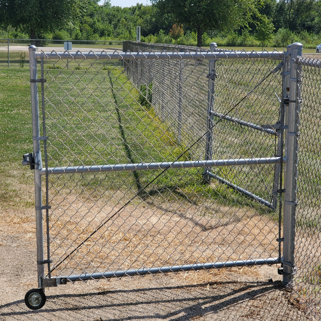 1-5/8" Swivel Gate Roller with 6" Wheel for Chain Link Fence Gates