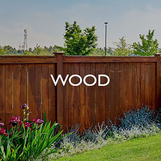 Wood fence