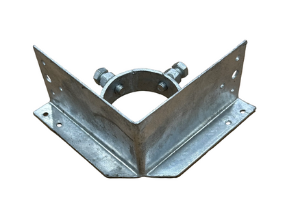2-1/2" Steel Corner Post Adapter for Wood Fences
