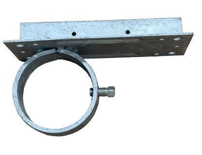 3" Right Hand Steel End Post Adapter for Wood Fences